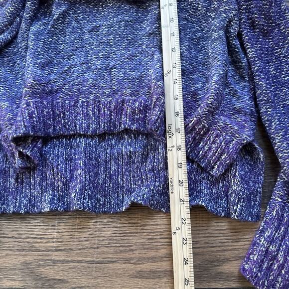 American Eagle Outfitters Purple Marled Off Shoulder Sweater Women’s M Y2K - Picture 4 of 4